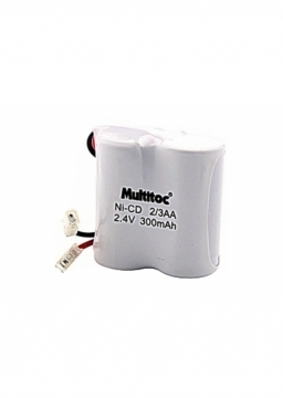 Bateria Aa 2,4 V X 300 Mah Para Telefone Sem Fio Recarregavel