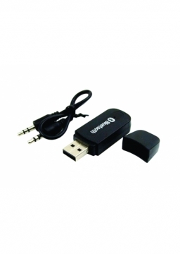 Adaptador Usb Receptor Bluetooth Audio Estereo Transmissor P2 Para Som Automotivo E Residencial