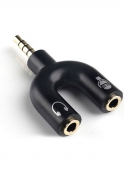 Adaptador P 2 X P 3 - 4 C X 2 J 2 Stereo - Combo Fone Microfone Headset