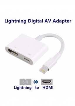 Adaptador Av Digital Lightning Para Hdmi Iphone Ipad Ipod
