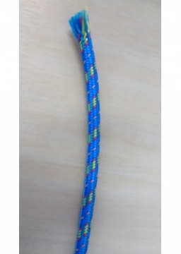 Cabo De Microfone Textil 2 X 0,20 Mm Azul Rolo Com 100 Metros