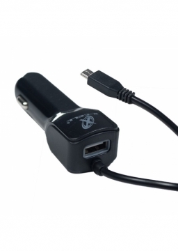 Carregador Veicular 12 V E 24 V 2,5 A Preto 1 Entrada Usb + Usb V 8 C Flex