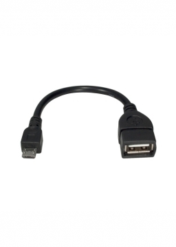 Cabo Adaptador Micro Usb Macho X Usb Femea (cabo Otg) 15 Cm