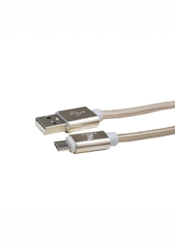 Cabo De Dados Usb Modelo Micro Usb 3.0 A Nylon Preto - 2.0 Metros Blister