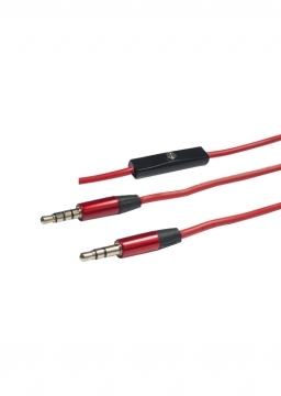 Cabo Auxiliar P 2 - P 3 - Com Microfone Em Blister - 1.50 Metros