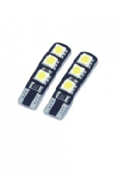 Lampada Led T 10 6 Smd 6 Leds Novo Canbus 5050