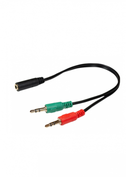 CABO ADAPTADOR P 2 MACHO X 1 P 2 FMEA PARA HEADPHONE NO PC 20 CM